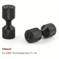 Juego De 2 Piezas De Almohadillas De Agujero Accesorios De Localización De Agujeros Duraderos Herramienta De Alineación De Flanqueado Fácil Instalación Negro 6061 Aluminio Práctico - details 4