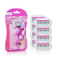 Cepillo De Afeitar Para Mujer Con 9 Hojas De Afeitar Seguridad Compatible Con Venus Apto Para Cara Piernas Axilas Y Bikini - details 6