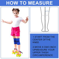 Manguito De Compresión Para Rodilla De Niños Protección Deportiva Para Baloncesto Voleibol Gimnasia Tallas Universales Colores Azul Negro Rosa - details 4