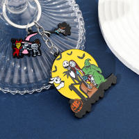 Llavero the Nightmare before Christmas Sally Y Jack Skellington Para Parejas Regalo De Joyería De Halloween Accesorio De Coche De Zinc Aleación Unisex - details 1