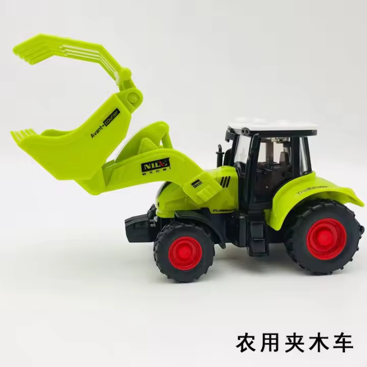 Juguete De Tractor De Granja Con Retroceso Modelo De Simulación De Vehículo De Recogida Temprana Regalos Educativos Para Niños Boys - 1