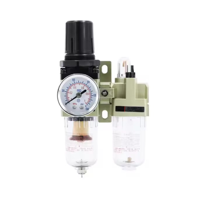 Filtro De Aceite Compresor Aire Pneumático Regulador Tanque Separador De Agua Manómetro Draining Manual AC2010-02 Tipo SMC - 1