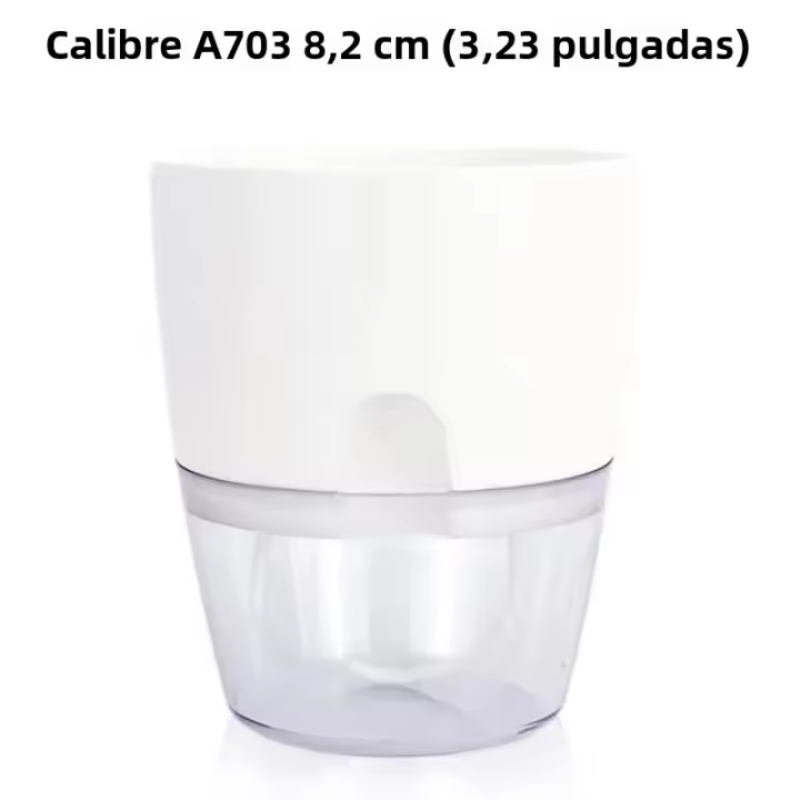Maceta Automática De Plástico Para Plantas Hydroponicas Con Alambre De Hilo Para Riego Creativo Para Oficina Y Hogar Tamaño Compacto - 1