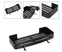 Estante Ducha Sin Taladro Aluminio Engrosado Estantería Baño Negro - details 2