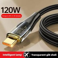 Cable De Carga Rápida 120W 6A USB a Tipo C Para Xiaomi 12 Redmi Note 11 Samsung S22 S21 Huawei Cargador De Datos Resistente a Quemaduras - details 0