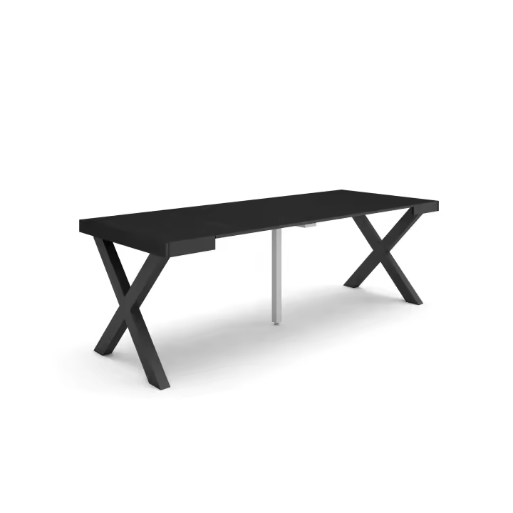 Skraut Home - Mesa Consola Extensible - Mesa Auxiliar - Tapa - 58/222x90x73cm - Práctica y Versátil - Estilo Moderno - Fácil Montaje - 1