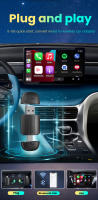 Adaptador De Auto Android a Wireless CarPlay 2 En 1 Para Volvo VW Toyota Skoda Seat Nissan Mazda Lexus Kia Jeep Jaguar Compatible Con Varios Modulos Bluetooth 5.0 Y Wifi 2.4G+5G - details 2