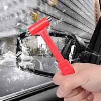 Martillo De Coche Multifuncional De Dos En Uno Con Mango Largo Rompe Vidrio Y Escape Herramienta De Rescate De Emergencia - details 1