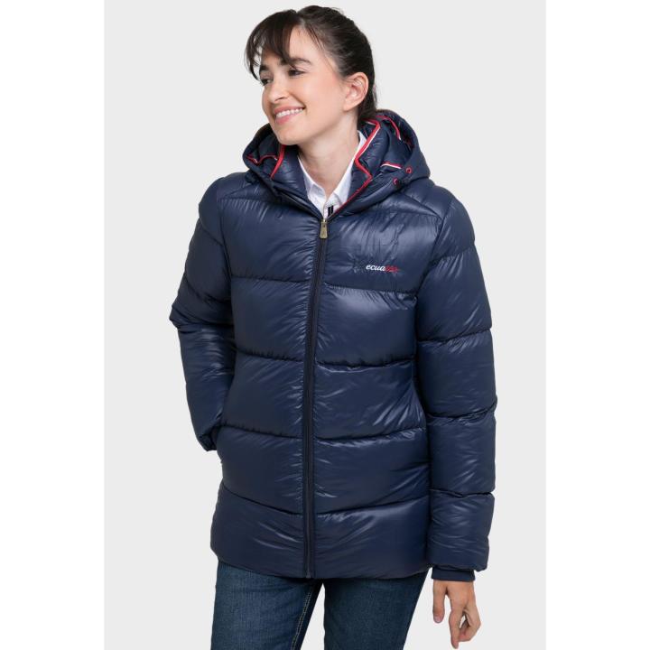 Chaqueta Larga Acolchada Valecuatro Azul Marino