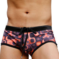 Bragas De Natación Para Hombre Sexy Shorts De Agua Deporte Playa Traje De Baño Marrón Ropa Deportiva Para Surfeo Y Piscina - details 2