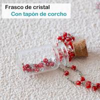 Pack de 6 a 36 unidades de Rosario católico para comunión,6 colores, Colgante de rosario presentado en frasco de cristal, Cruz de metal, Detalles comunión para invitados, Detalles de comunión niño y niña, Regalantes.com - details 4