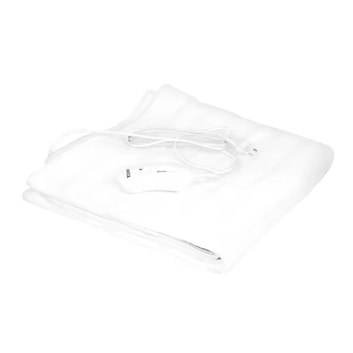 Calienta camas Jocca con 3 niveles de calor, mando ergonómico, potencia de 60W, medidas de 150 x 80 cm, conector extraíble, elemento calefactor de doble hélice y protección contra sobrecalentamiento - 1