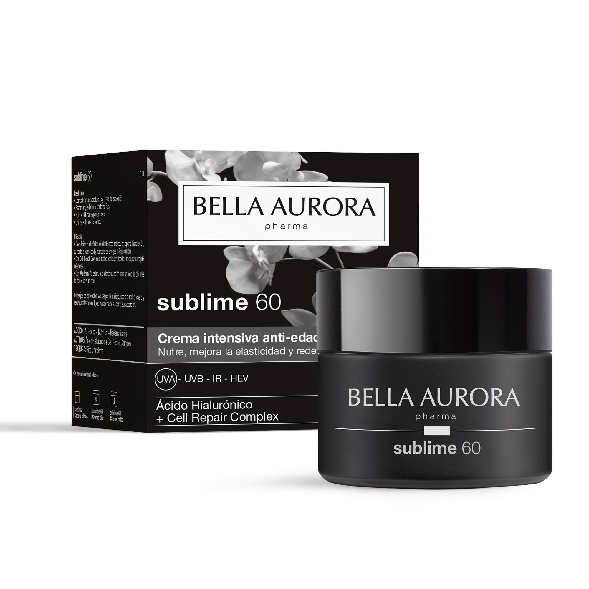BELLA AURORA - Sublime60 Día 50ml, Crema Intensiva Anti-Edad para 60+ Años, Nutre y Mejora la Elasticidad