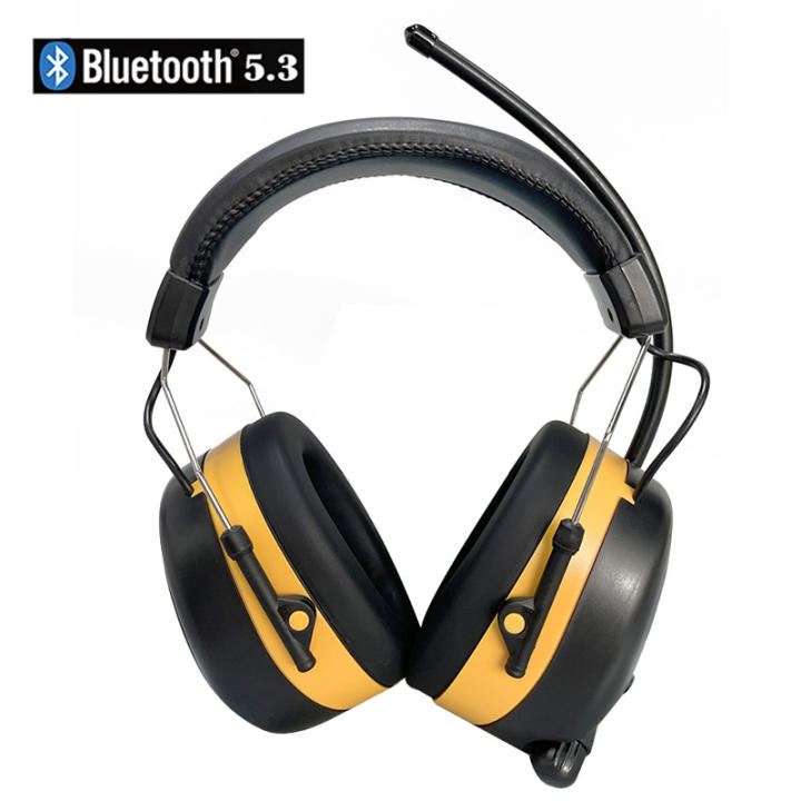 Nueva Actualizada 5.3 Bluetooth Radio AM FM Con Pantalla Digital Protectores Auditivos Reducción De Ruido Auriculares De Protección Auditiva