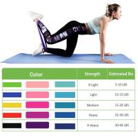 5Pcs Bandas De Resistencia Para Yoga Y Ejercicio Deportivo Niveles Diferentes Elásticas De Fitness Accesorios De Gimnasio Para Casa Y Salón De Gimnasio - details 1