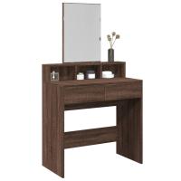 vidaXL Tocador con espejo color 80x41x144,5 cm en color Gris sonoma/Gris hormigón/Blanco y más | decorativo de pared para baño dormitorio recibidor moderno - details 6