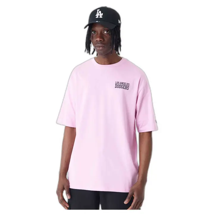 Camiseta marca New Era modelo 60435526 para hombre en color rosa - 1
