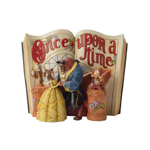 Figura enesco disney la bella y la bestia libro la bella y bestia - 1