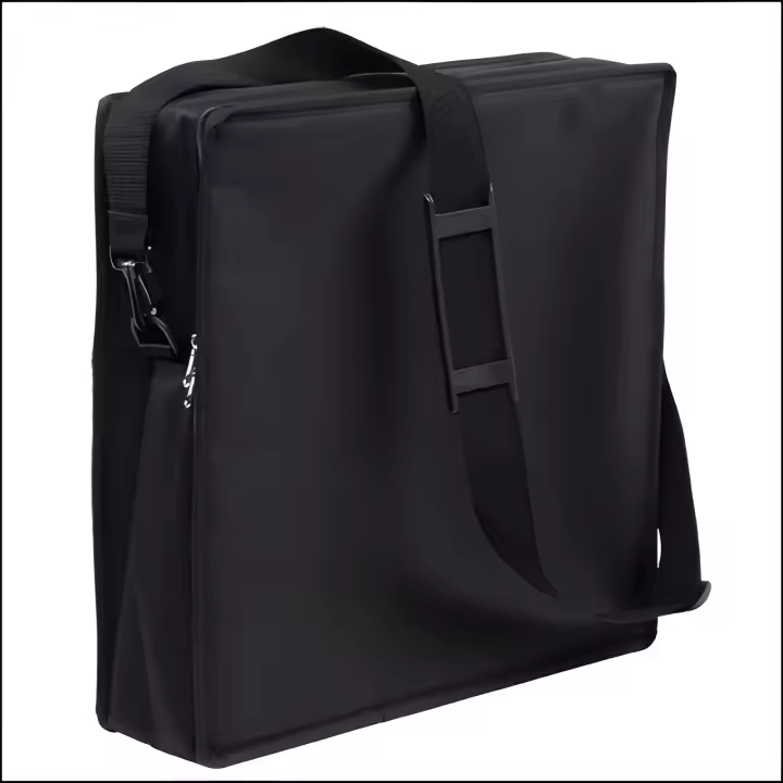 funda pandeiro de peito med: 45x45x10 cm. negro - 1