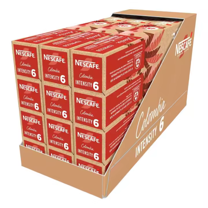 Colombia Nescafé. 120 cápsulas de Aluminio 12 tubos de 10 cápsulas 8445290159229 - 1