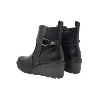 Eva Zorteon - Botines de polipiel con cuñita con cremallera. Marca SUPER MODE. - details 5