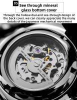Reloj De Pulsera Mecánico Para Hombre ADDIESDIVE Lujo Esqueleto Automático Vidrio De Zafiro BGW9 Luminoso Diver 200m Acero Inoxidable - details 7