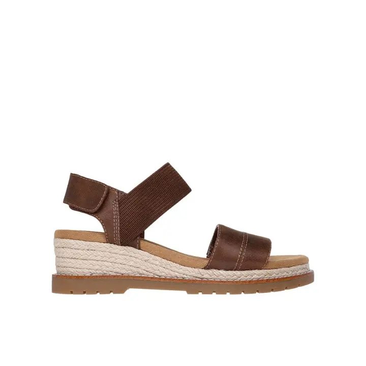 Skechers Bobs Desert Chill - City Scapes Sandalias de cuña para mujer marrones en sintético 86281 - 1
