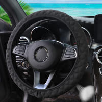 Cubierta De Volante Automotriz De Seda Hielo Transpirable Para Coche Tela De Malla Ajuste Para 14.5-15 Pulgadas Sin Anillo Interno - details 2