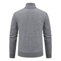 Chaqueta De Cashmere Para Hombre 2024 Suéter Tejido Caliente Y Casual De Otoño E Invierno Estilo Zipper Trenzado - details 12