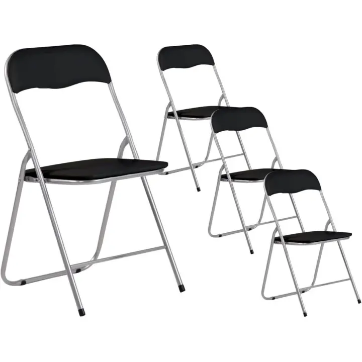 Pack 4 Sillas Plegables Acolchadas Basic 44x46x79cm - 1