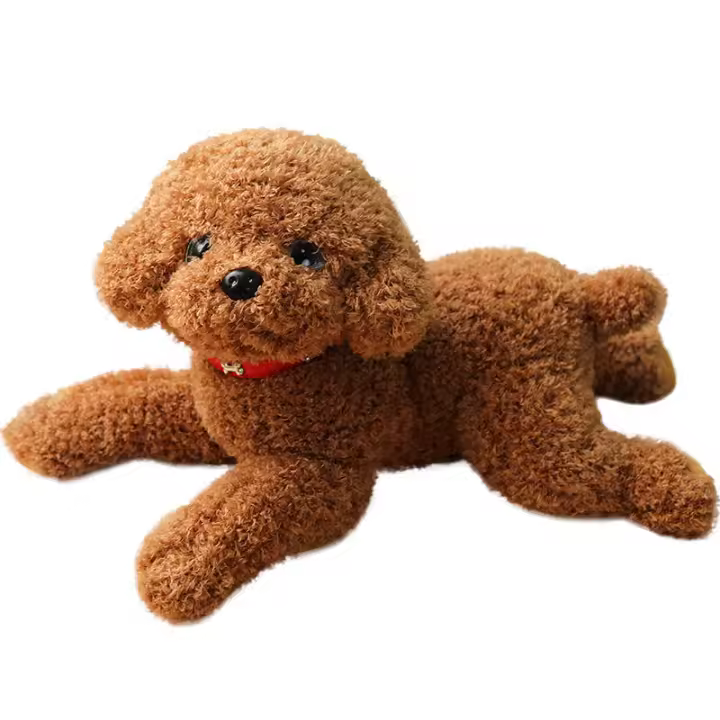 Cachorro de Felpa de primera calidad para Mayores de 1 año, Marron, 13" - 1