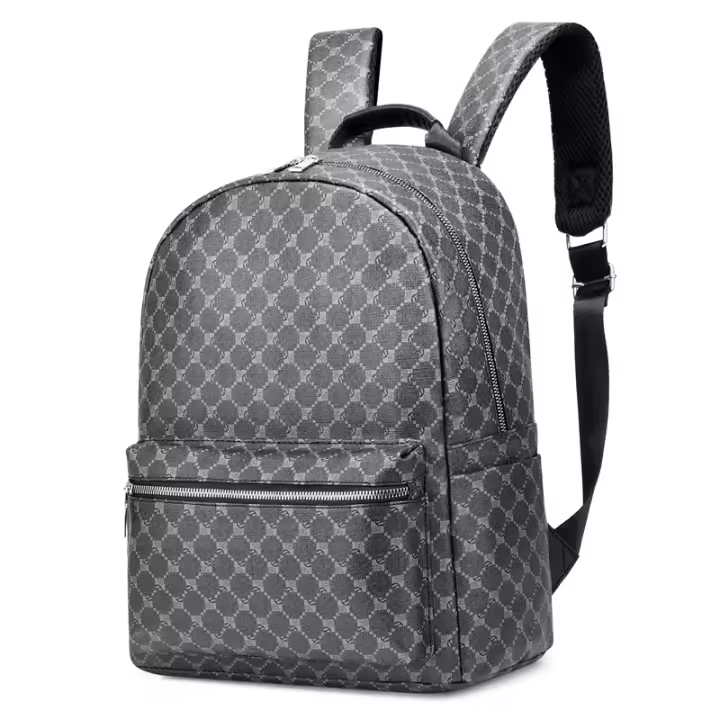 Mochila De Cuero Multifuncional Para Mujer Y Hombre Luxuria Bolso De Hombro Para Escuela Diseñador Saco De Mano Abajo De 20 Litros - 1