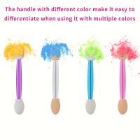Cuttte 120PCS Esponjas De Maquillaje Para Ojos Desechables Con Contenedor 4 Colores Aplicadores De Sombras De Ojos - details 4