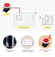 Mini Silbato Con Cable Para Sistema De Seguridad Alarma Inalámbrica De Casa Sirena Fuerte De 120 DB Control Module De Aplicaciones Domésticas - details 1