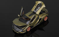 Bburago 1:25 Lamborghini Sian FKP 37 Coche Deportivo De Aleación Vehículos De Cera Coleccionables Juguetes Modelo Voiture Regalos - details 12