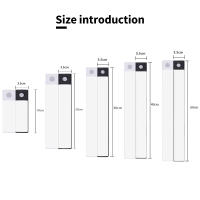 Lámpara LED Recargable USB Con Sensor De Movimiento Tres Colores En Uno Para Armario De Cocina Iluminación Interior 10/20/30/40/50cm - details 7