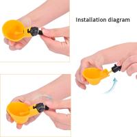 10 unids pollo pájaro gallina agua potable taza de aves corral automático bebedor un - details 3