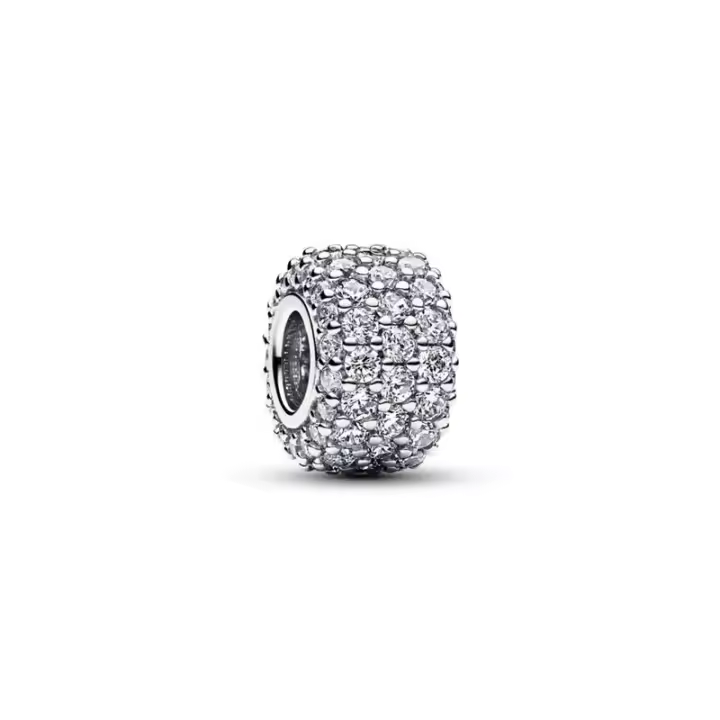 Charm Pandora Plata Fila Triple Brillante Pavé 792820C01 - 1