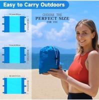 Manta de Playa de gran tamaño, Tapete impermeable y duradero, equipado con bolsas de Arena a prueba de viento y 4 Esquinas con estacas para Fijación al suelo - details 0