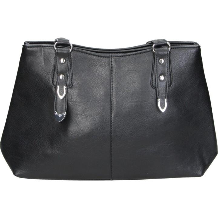 Mia red |   Mia larouge bag with handles for women – large bag in black – stylish bag with zipper – spacious – various compartments – versatile – model sf8038
