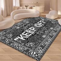 Alfombra No Esmerilada Antideslizante Absorbente De Agua Resistente a Manchas Para Sala De Estar Dormitorio Decoración Del Hogar Moderna Polyester 100% - details 3