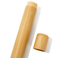 Estuche De Dientes De Bambú Natural Para Adultos Accesorios De Cepillo De Dientes Ecológico Y Hecho a Mano Tamaño 21 Cm - details 5