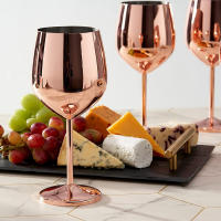 Vaso De Vino De Acero Inoxidable 500ml Creativo Goblet De Coctel Vaso De Champán Para Casa Bar Restaurante - details 14