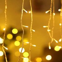 Luces De Cadena LED De Icicle 3.5-40M Para Navidad Y Fiestas Luces De Aparador Con Control Remoto Impermeables Para Exterior Decoración De Calle Y Hogar - details 7