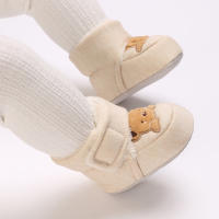 Botas De Nieve Para Bebés Recién Nacidos De Algodón Antideslizantes Y Cálidas Zapatos Para Caminar Infantiles Con Peluche - details 12