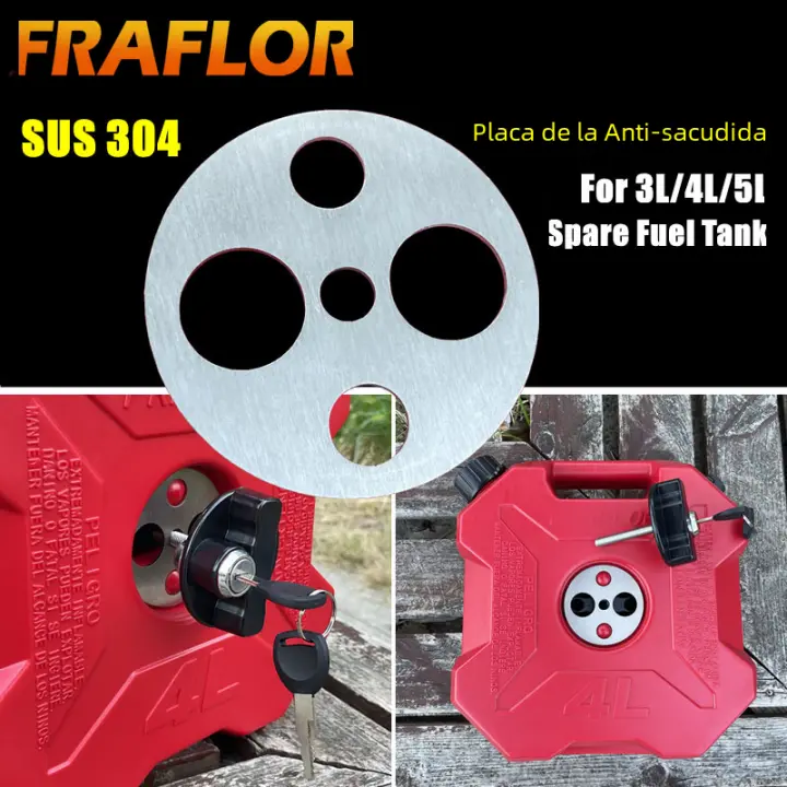 Cerradura De Tanque De Aceite De 3L 4L 5L Con Llave Soporte De Tanque De Combustible Para Motocicleta Material Plástico Engarzado - 1