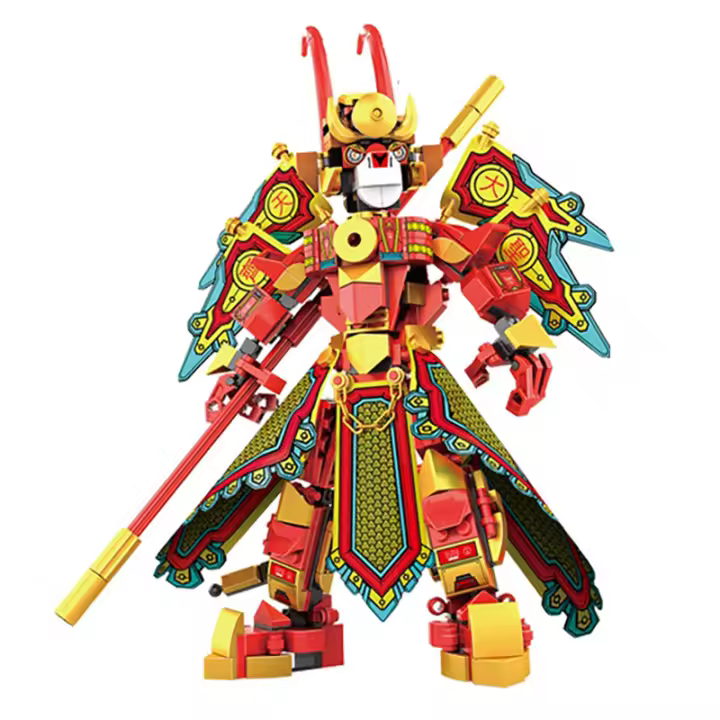 456pcs Construcción De Bloques Sun Wukong Mecha Ciudad Monkied Robot Super El Mono Rey Luchador Figuras De Armas Juguetes De Bloques De Plástico ABS Para Niños - 1