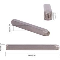 Juego De 36 Piezas De Estampadores De Metal Para Letras Y Números 3mm Alfabeto A-Z Y Cifras 0-9 Estampadores De Hierro Mayúscula Y Minúscula Herramienta De Punzón Y Presión - details 1