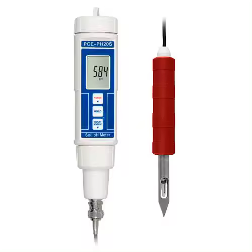 PCE Instruments pH-metro de penetración para la medición del valor pH / Manejo sencillo / Electrodo de penetración robusto / Recalibrable / Resistente al agua (IP67) PCE-PH20M - 1