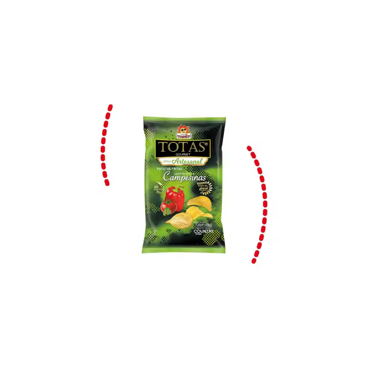 Tosfrit Aperitivos: Caja de Patatas Fritas Campesinas 9bolsas con 130gr cada una - 1